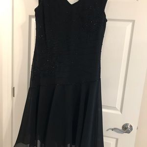 Black cocktail dress